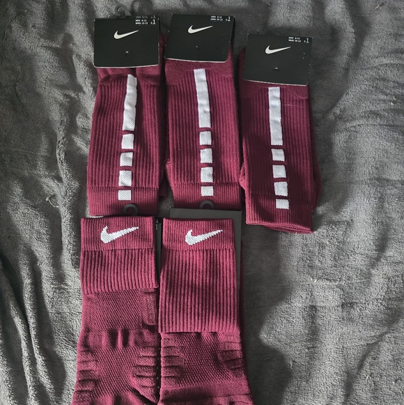 Maroon Nike Elite Socks (Soccer) - Picture 1 of 1